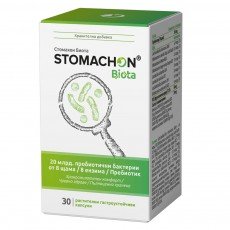 STOMACHON BIOTA / СТОМАХОН БИОТА синбиотик с ензими за стомашно-чревно здраве и балансиран микробиом 30 капсули