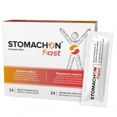 STOMACHON FAST / СТОМАХОН ФАСТ за бързо лечение на подуване, газове и болки в корема 24 сашета