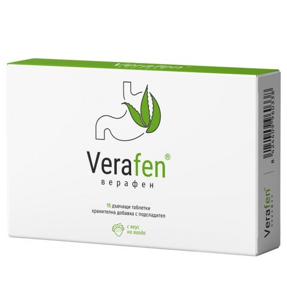 VERAFEN / ВЕРАФЕН за стомах и храносмилане 15 дъвчащи таблетки