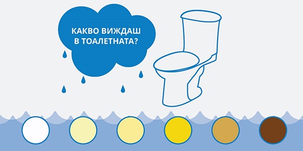 Обезводнени ли сте? Познайте по цвета на урината (инфографика) Обезводнени ли сте? Познайте по цвета на урината (инфографика)